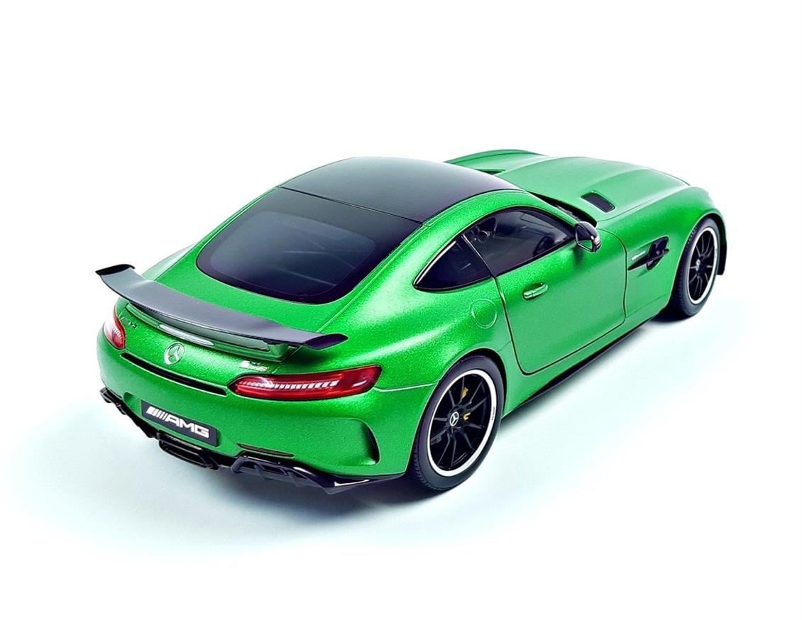 Norev B66960626 1/18 Ölçek, Mercedes Benz AMG GT R Coupe (C190), Green Hell Magno, Sergilemeye Hazır Metal Araba Modeli