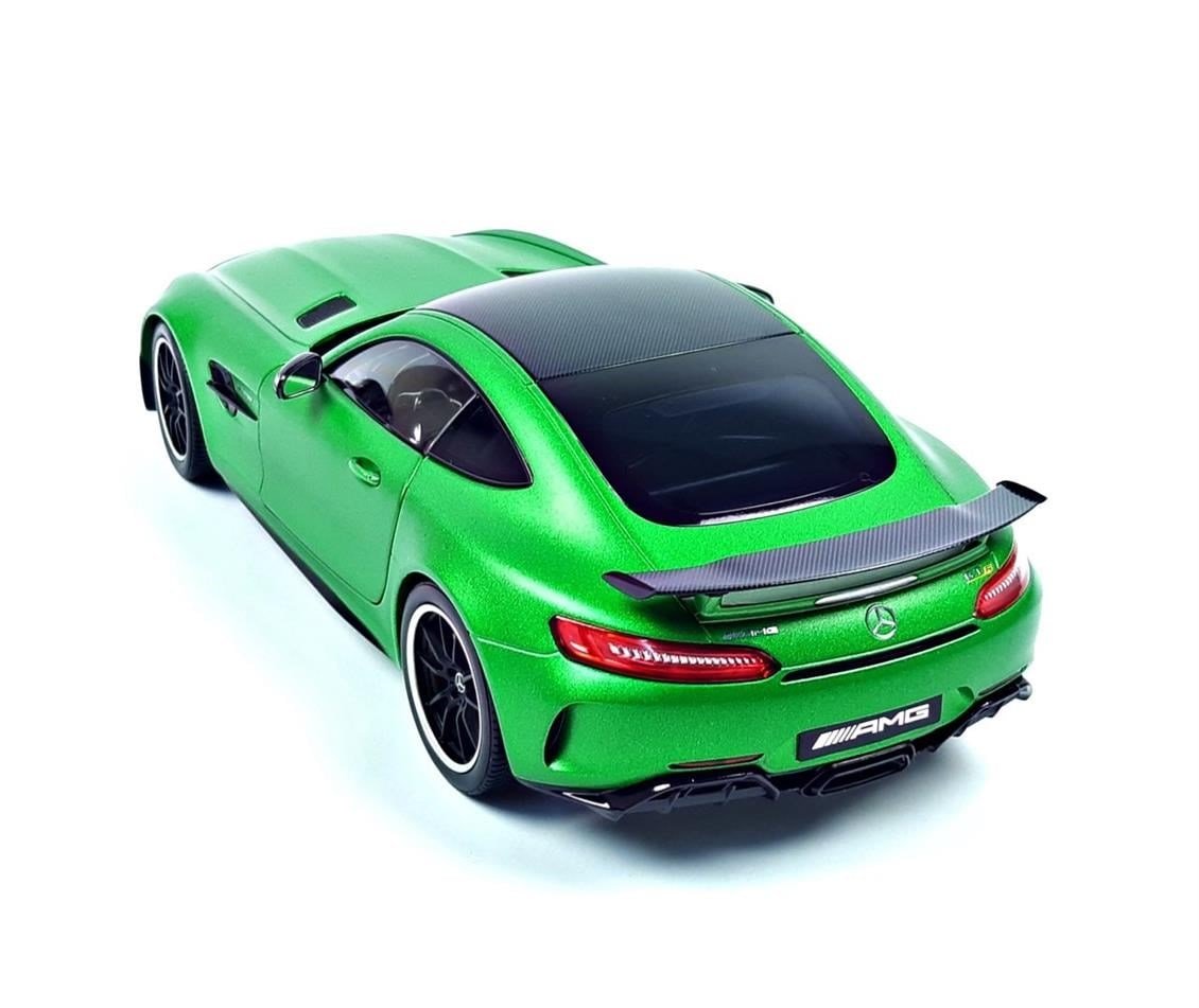Norev B66960626 1/18 Ölçek, Mercedes Benz AMG GT R Coupe (C190), Green Hell Magno, Sergilemeye Hazır Metal Araba Modeli