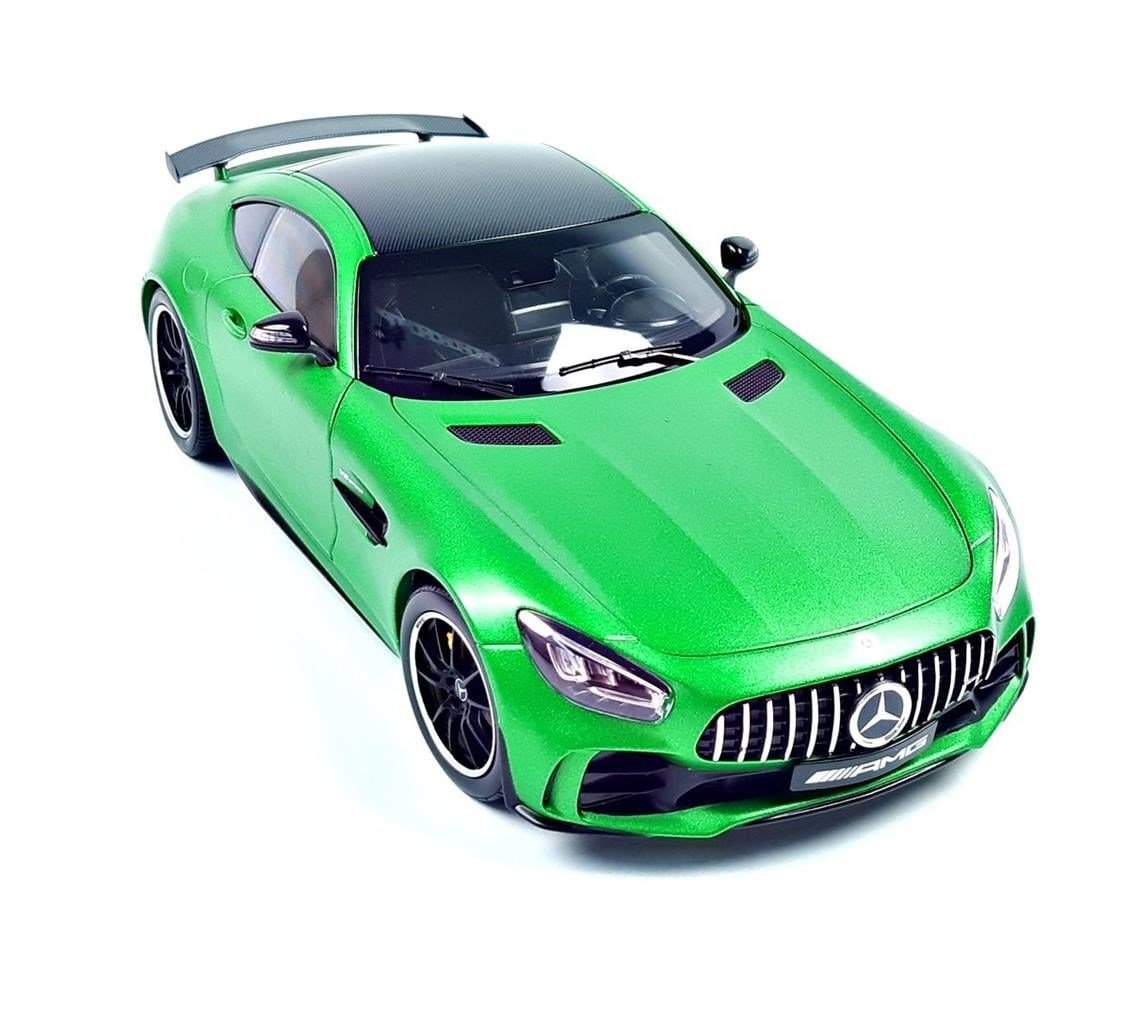 Norev B66960626 1/18 Ölçek, Mercedes Benz AMG GT R Coupe (C190), Green Hell Magno, Sergilemeye Hazır Metal Araba Modeli