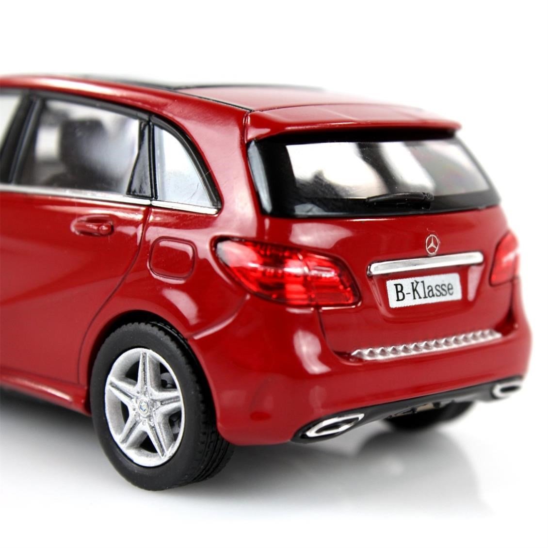 Norev B66962307 1/43 Ölçek, Mercedes Benz B Class AMG 2012, Jupiter Red, Sergilemeye Hazır Metal Araba Modeli