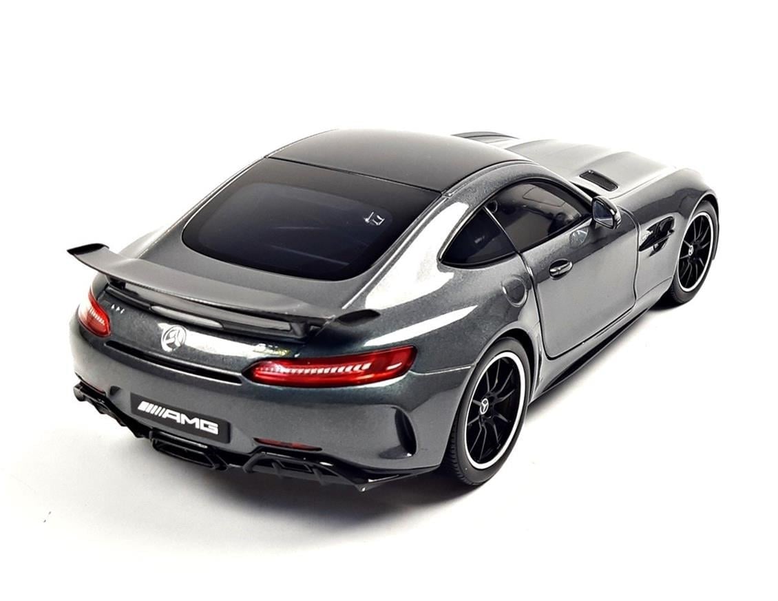 Norev B66960627 1/18 Ölçek, Mercedes Benz GT R AMG V8 Biturbo (C190) 2019, Grey Metallic, Sergilemeye Hazır Metal Araba Modeli