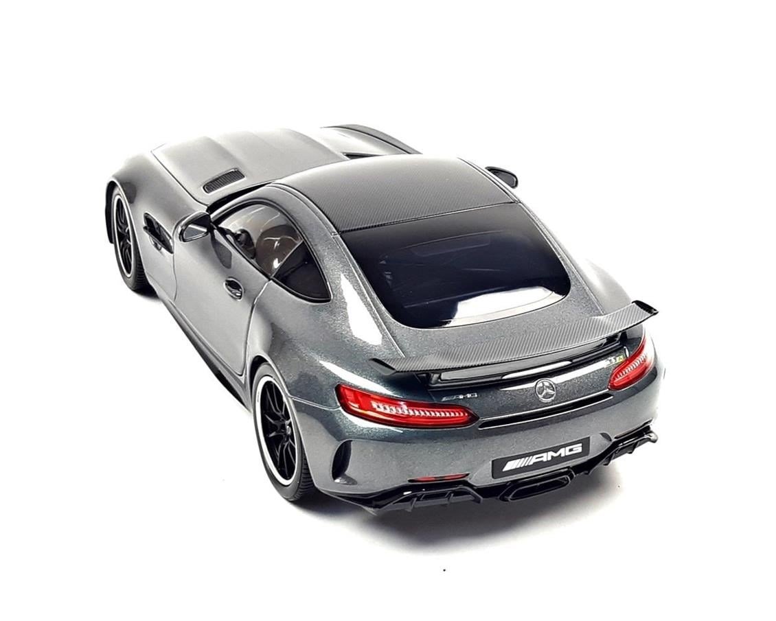 Norev B66960627 1/18 Ölçek, Mercedes Benz GT R AMG V8 Biturbo (C190) 2019, Grey Metallic, Sergilemeye Hazır Metal Araba Modeli