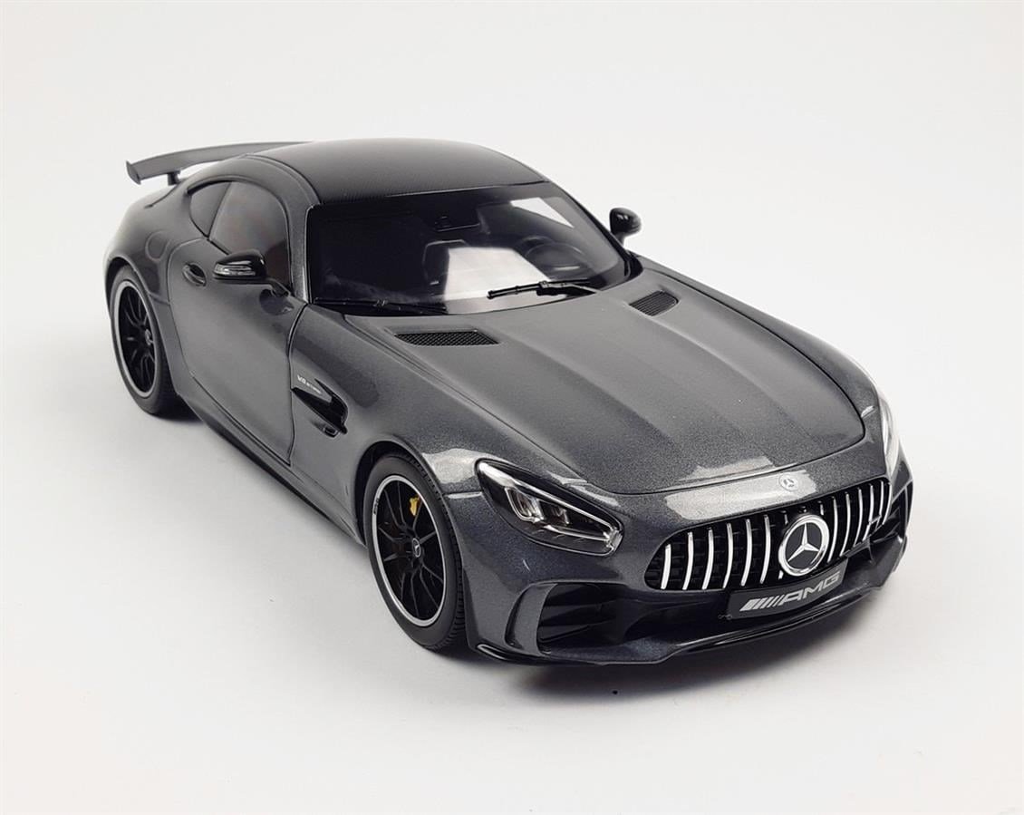 Norev B66960627 1/18 Ölçek, Mercedes Benz GT R AMG V8 Biturbo (C190) 2019, Grey Metallic, Sergilemeye Hazır Metal Araba Modeli