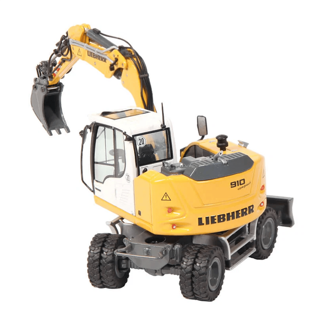 NZG 1000 1/50 Ölçek, Liebherr A910 Tekerlekli Ekskavatör, Sergilemeye Hazır Metal Model