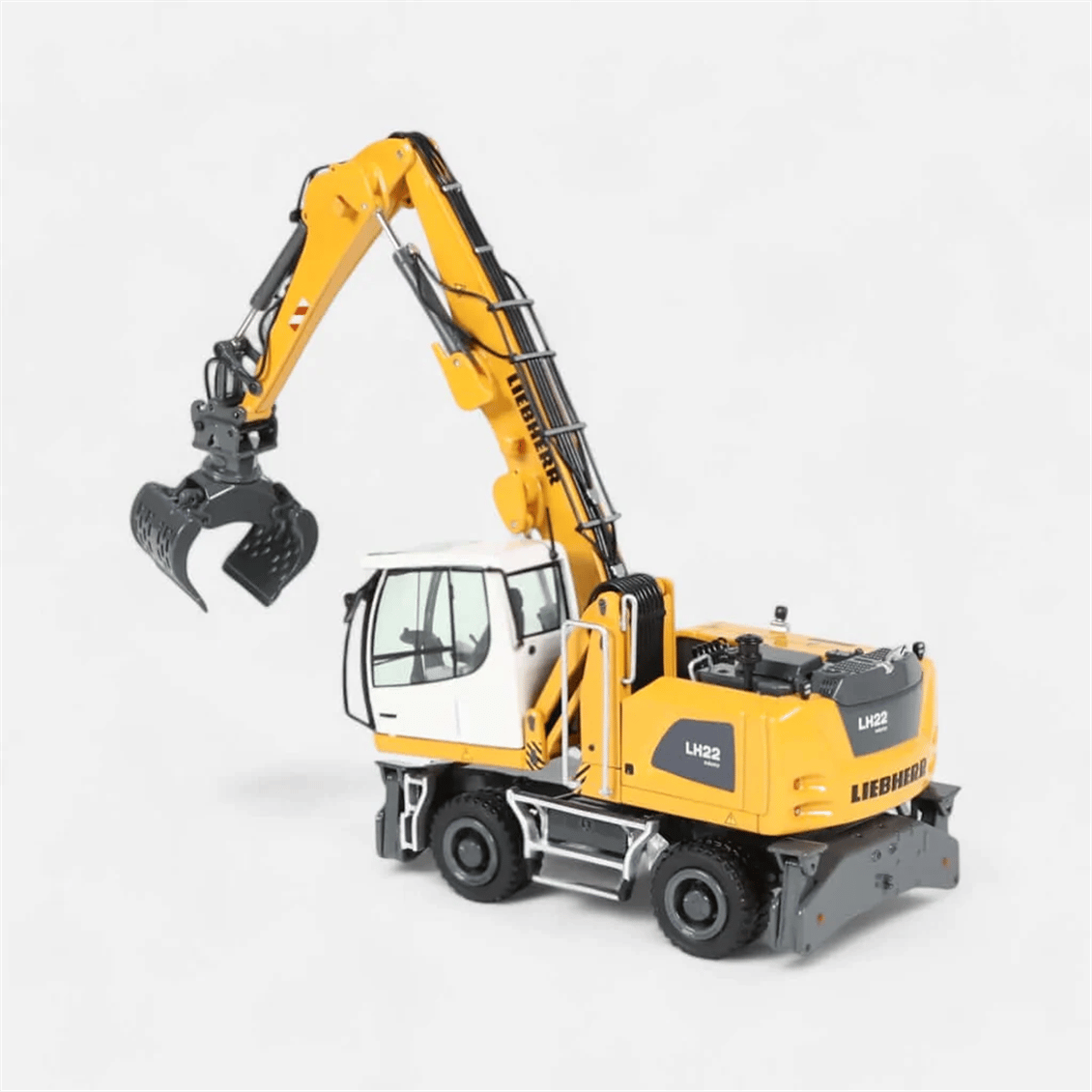 NZG 1001/2 1/50 Ölçek, Liebherr LH22 M Litronic Malzeme Toplayıcı (Yeni Dizayn), Sergilemeye Hazır Metal Model