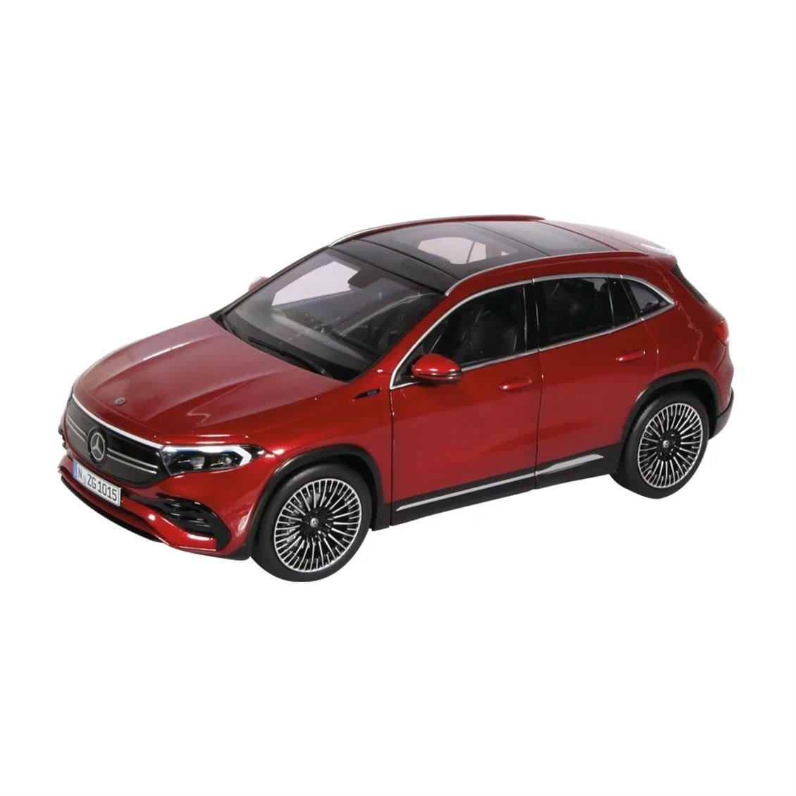 NZG 1015/11 1/18 Ölçek, Mercedes-Benz EQA, Metalik Kırmızı, Sergilemeye Hazır Metal Araba Modeli