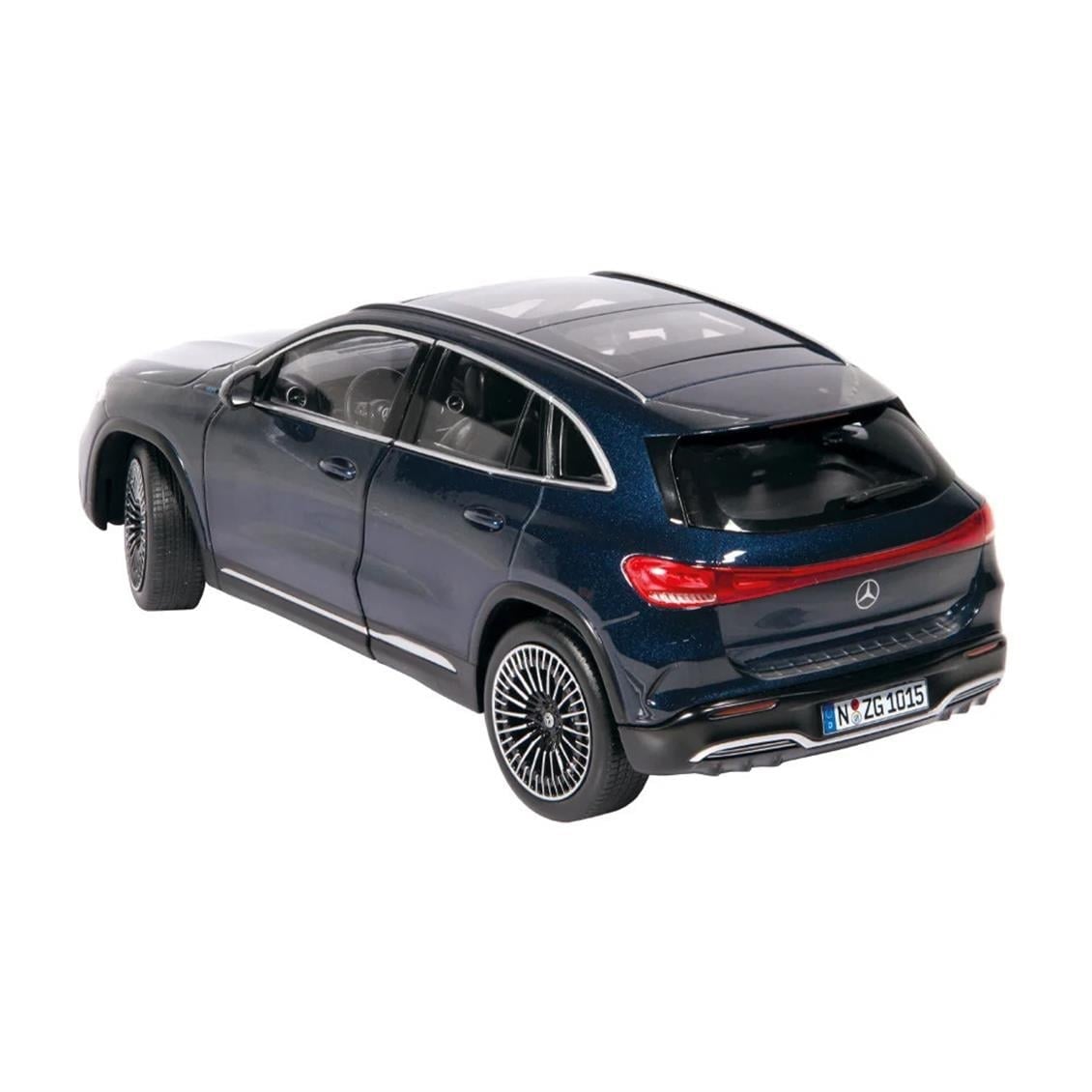 NZG 1015/21 1/18 Ölçek, Mercedes-Benz EQA, Metalik Mavi,Sergilemeye Hazır Metal Araba Modeli