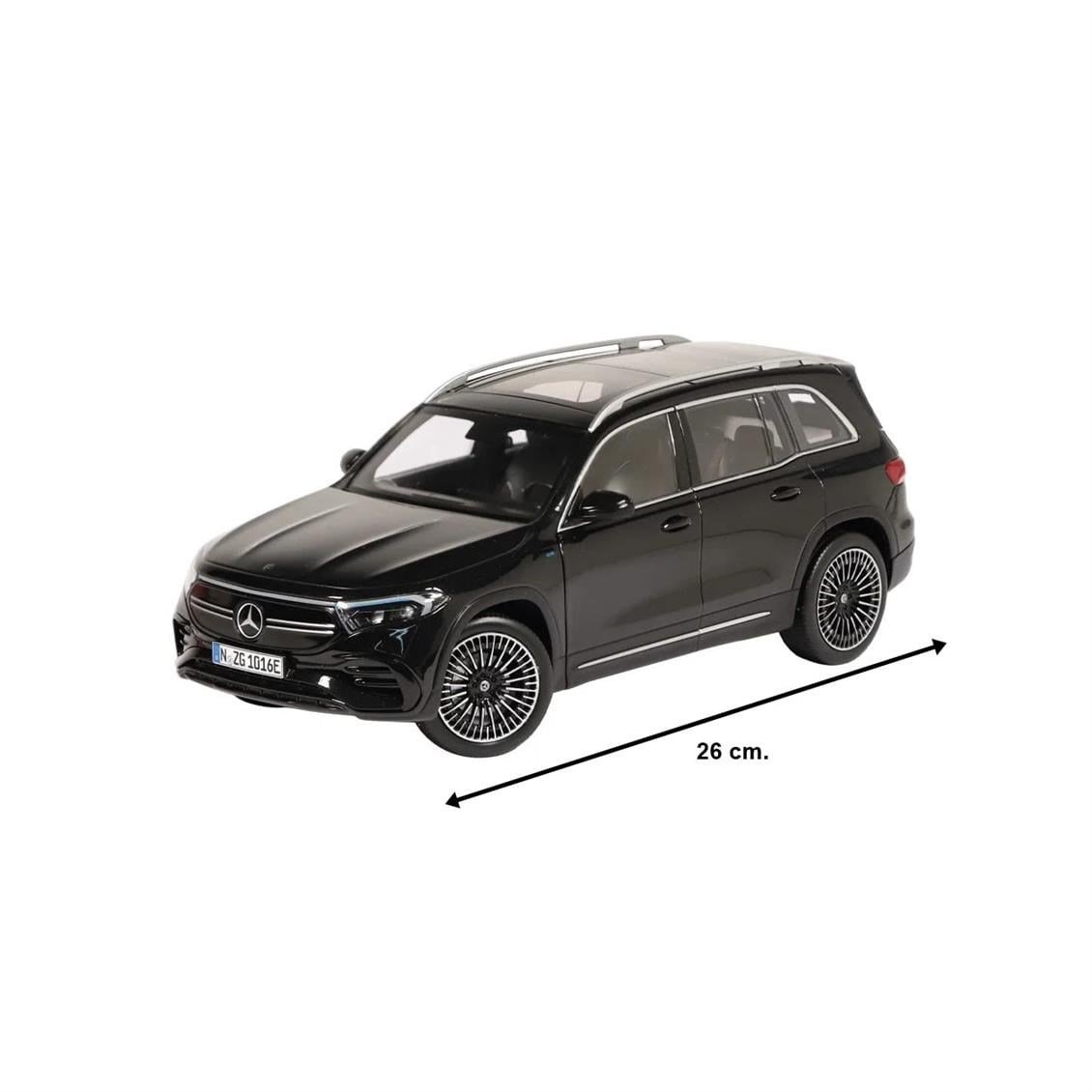 NZG 1016/51 1/18 Ölçek, Mercedes-Benz EQB, X243 , Metalik Siyah, Sergilemeye Hazır Metal Araba Modeli