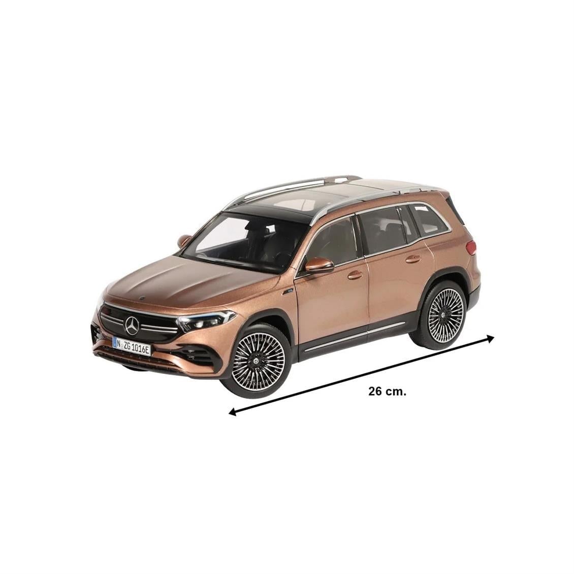 NZG 1016/61 1/18 Ölçek, Mercedes-Benz EQB, X243 , Metalik Gül Kırmızısı, Sergilemeye Hazır Metal Araba Modeli