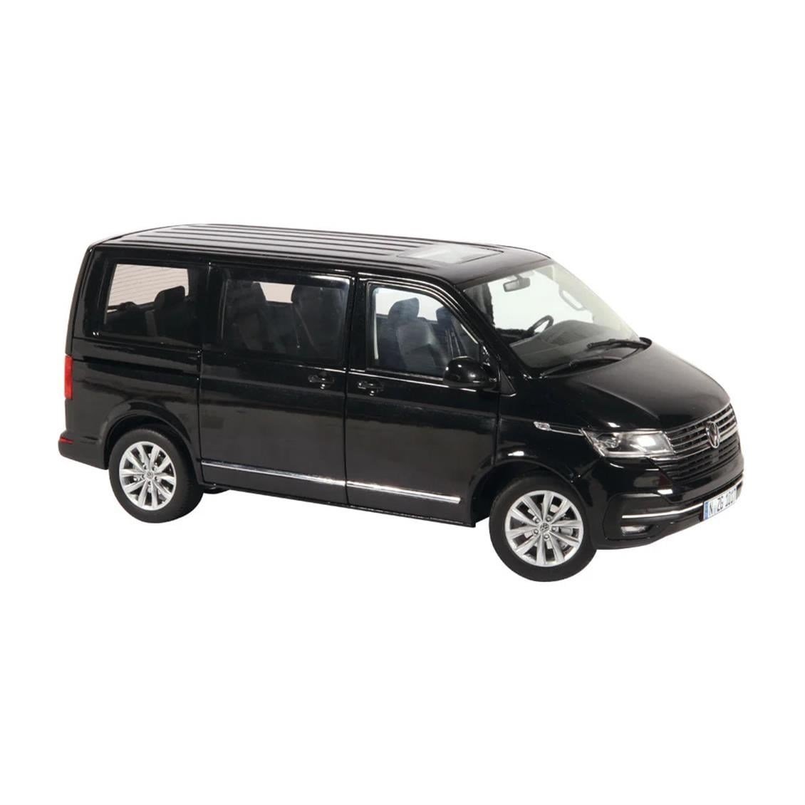 NZG 1017/50 1/18 Ölçek, VW T 6.1 Multivan Highline, Siyah, Sergilemeye Hazır Metal Minibüs Modeli
