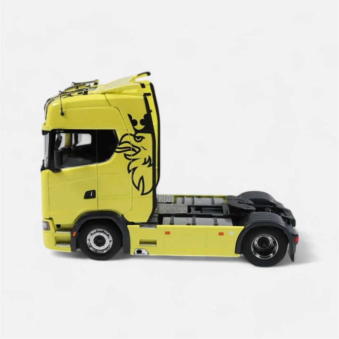 NZG 1019/60 1/18 Ölçek, Scania V8 730S Çekici (Sarı), Sergilemeye Hazır Metal  Model