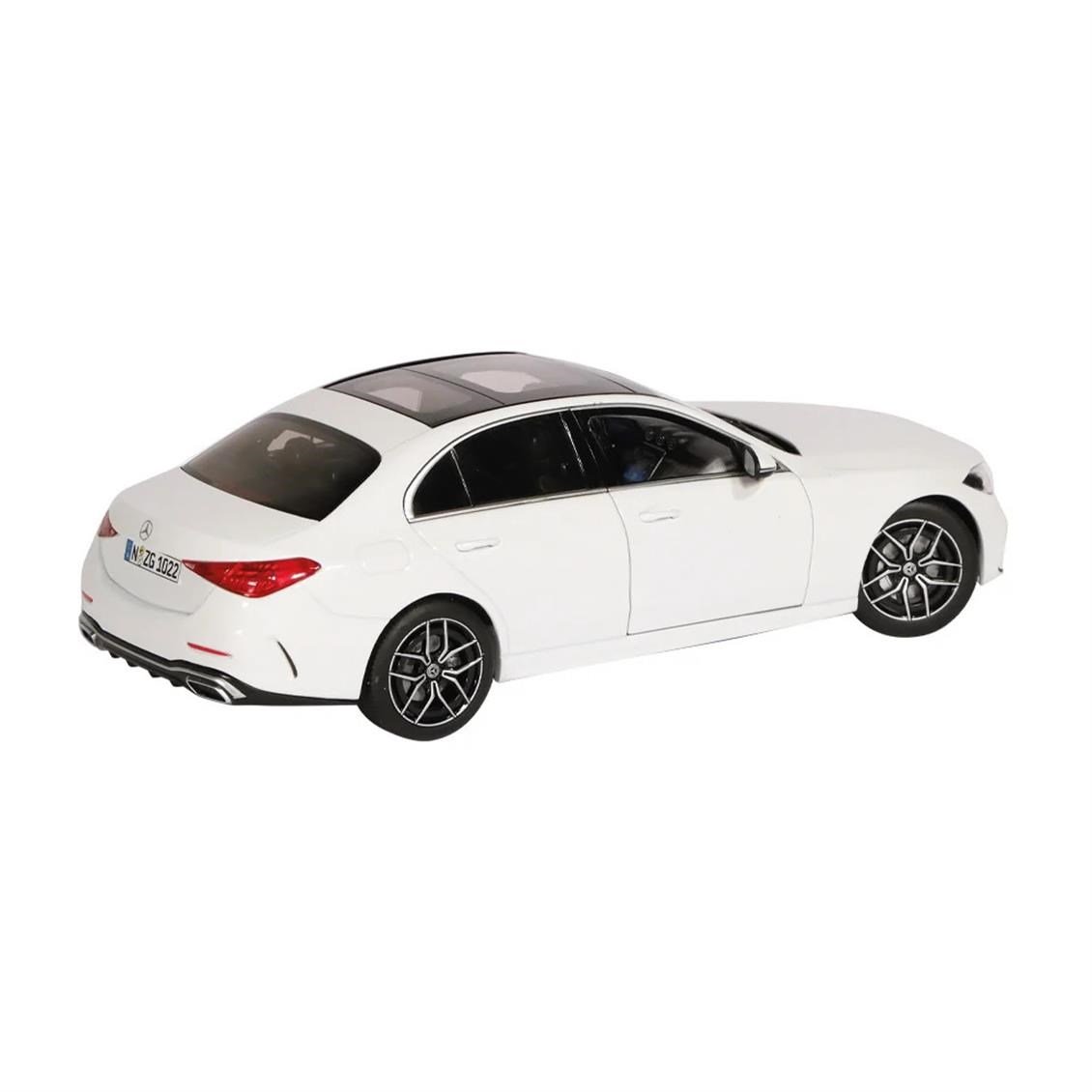 NZG 1022/41 1/18 Ölçek, Mercedes-Benz C-Class, Beyaz, Sergilemeye Hazır Metal Araba Modeli