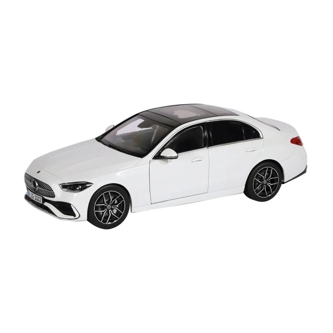 NZG 1022/41 1/18 Ölçek, Mercedes-Benz C-Class, Beyaz, Sergilemeye Hazır Metal Araba Modeli
