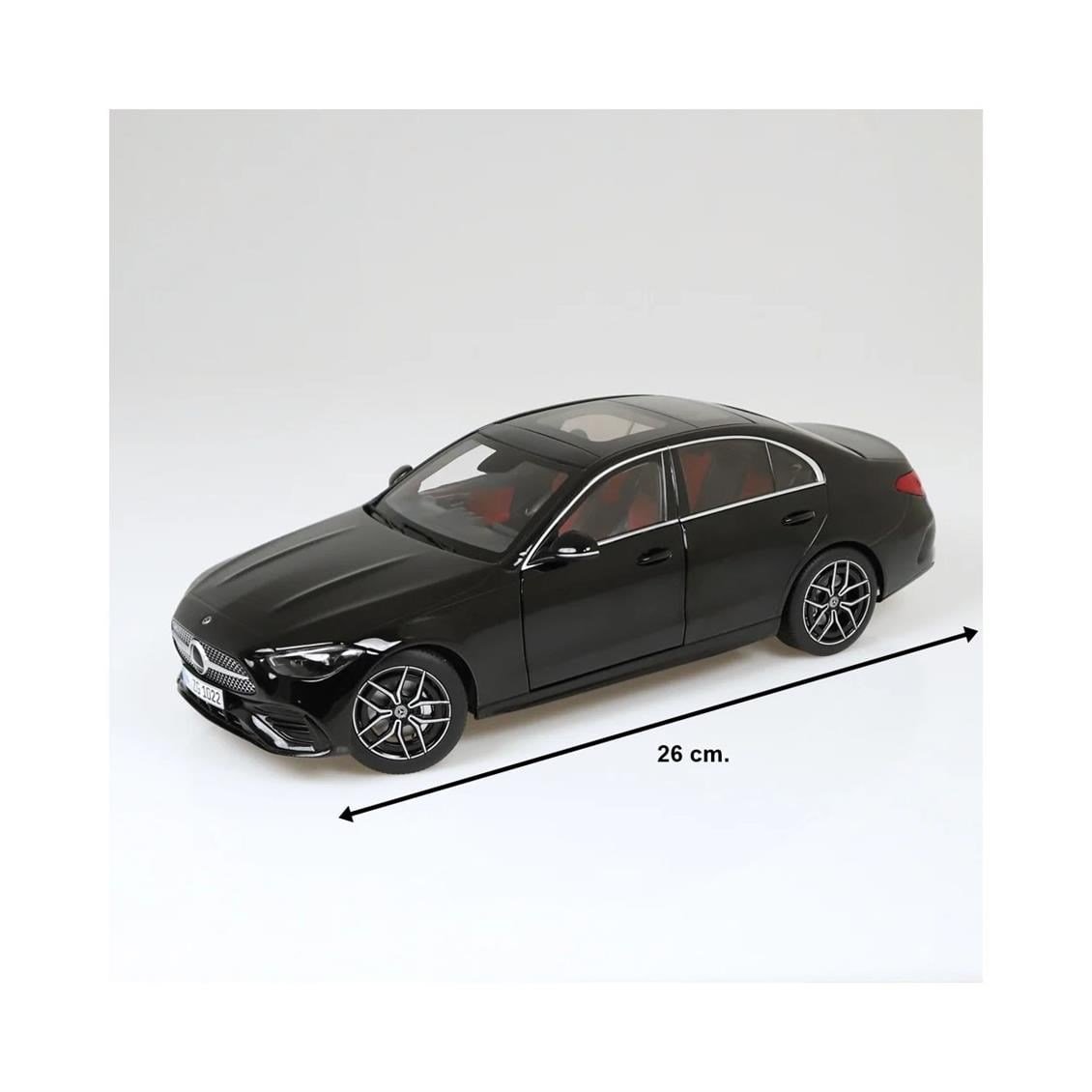 NZG 1022/50 1/18 Ölçek, Mercedes-Benz C-Class, Siyah, Sergilemeye Hazır Metal Araba Modeli