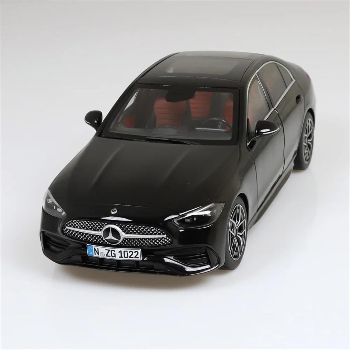 NZG 1022/50 1/18 Ölçek, Mercedes-Benz C-Class, Siyah, Sergilemeye Hazır Metal Araba Modeli