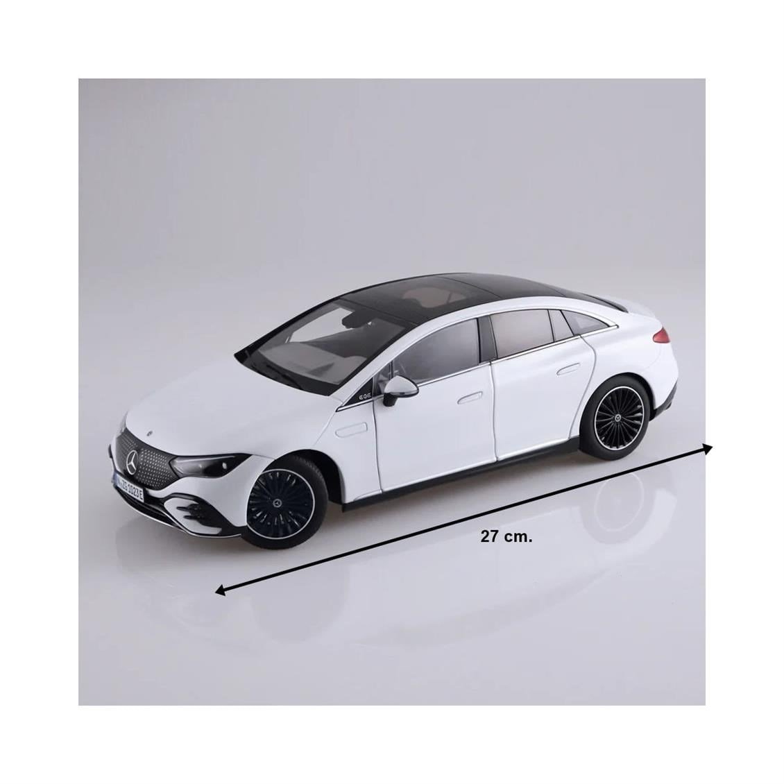 NZG 1023/41 1/18 Ölçek, Mercedes-Benz EQE, Opalit Beyaz, Sergilemeye Hazır Metal Araba Modeli