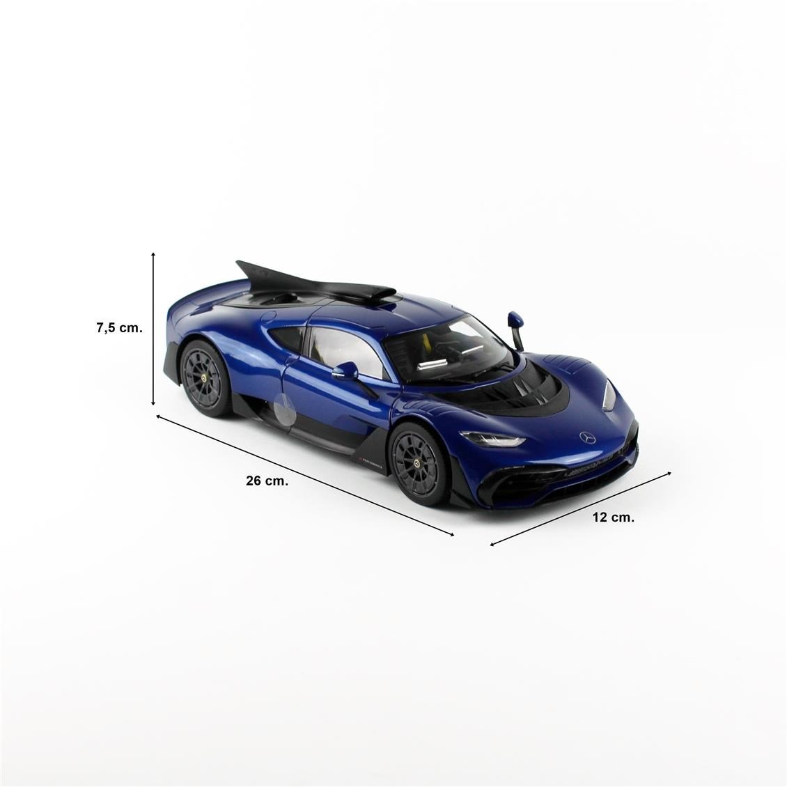 NZG 1032/21 1/18 Ölçek, Mercedes-Benz AMG One (Street), Parlak Mavi, Sergilemeye Hazır Metal Araba Modeli