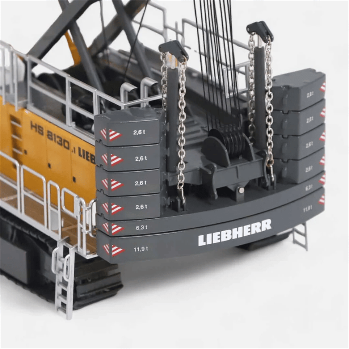 NZG 1046 1/50 Ölçek, Liebherr HS8130.1 Kablolu Ekskavatör, Sergilemeye Hazır Metal Model