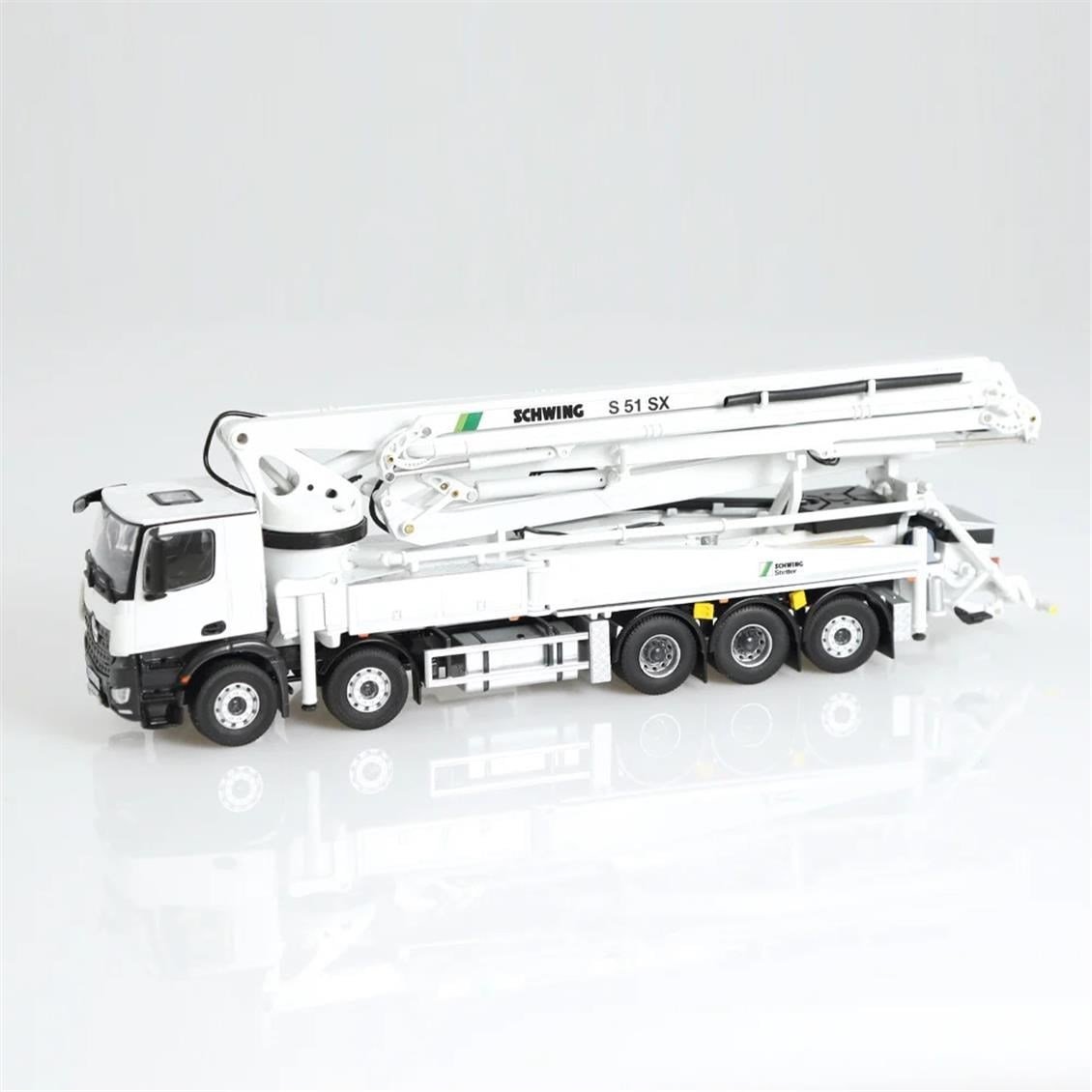 NZG 1062 1/50 Ölçek, SCHWING S51 SX Beton Pompası, Sergilemeye Hazır Metal Model