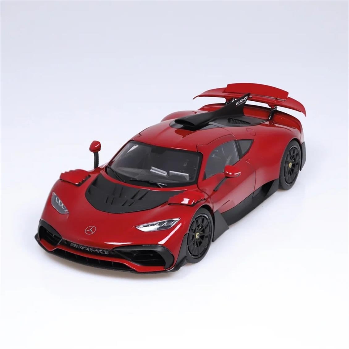 NZG 1067/11 1/18 Ölçek, Mercedes-Benz AMG One (Race), Patagonya Kırmızısı, Sergilemeye Hazır Metal Yarış Arabası Modeli