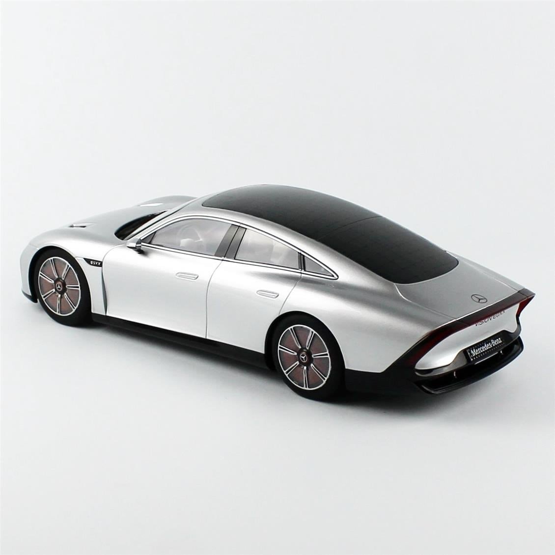 NZG 1073/55 1/18 Ölçek, Mercedes-Benz Vision EQXX alüminyum Gümüş, Sergilemeye Hazır Metal Model