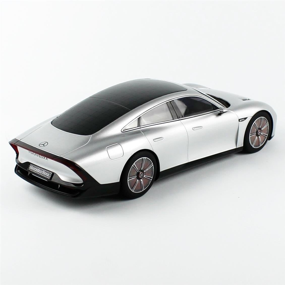 NZG 1073/55 1/18 Ölçek, Mercedes-Benz Vision EQXX alüminyum Gümüş, Sergilemeye Hazır Metal Model