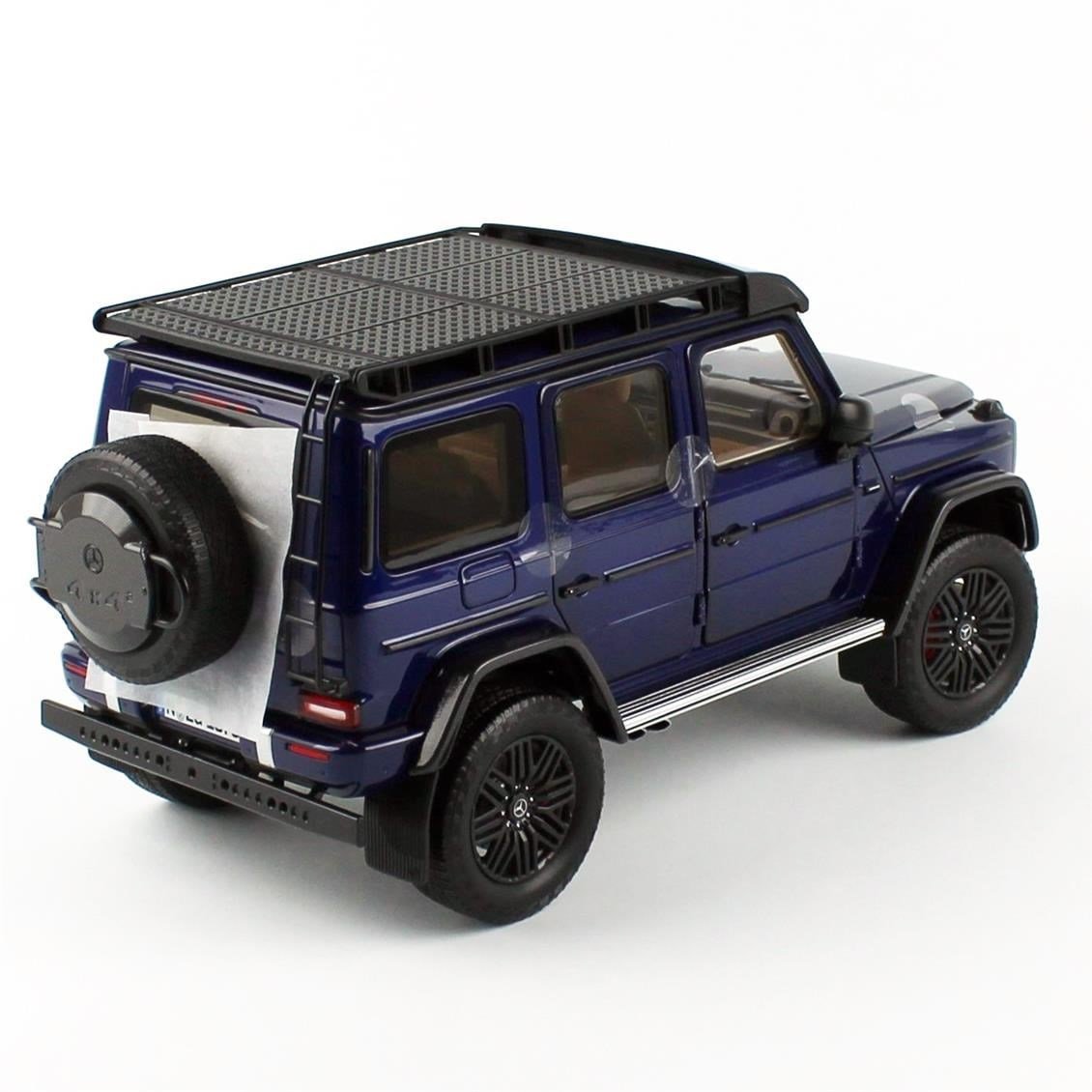 NZG 1075-1/20 1/18 Ölçek, Mercedes-AMG G 63 Arazi Aracı, Mistik Mavi, Sergilemeye Hazır Metal Model