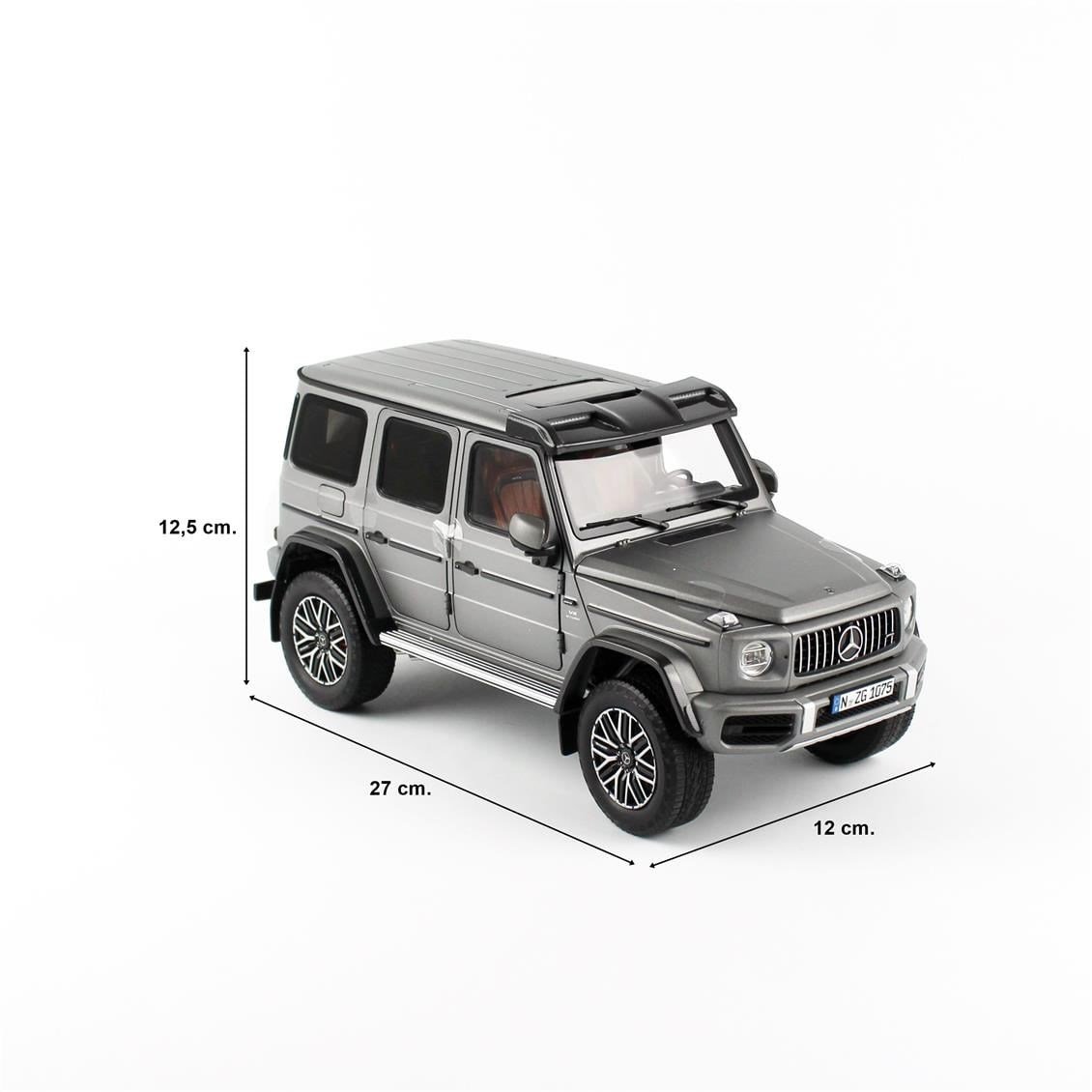 NZG 1075/61 1/18 Ölçek, Mercedes-AMG G 63, Platin Magno, Sergilemeye Hazır Metal Model