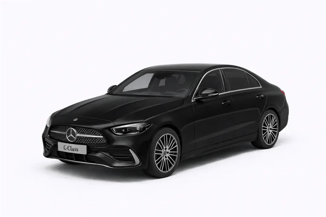 NZG 1102/51 1/18 Ölçek, Mercedes-Benz C-Class W206 Araba, Kosmos Siyah, Sergilemeye Hazır Metal Model