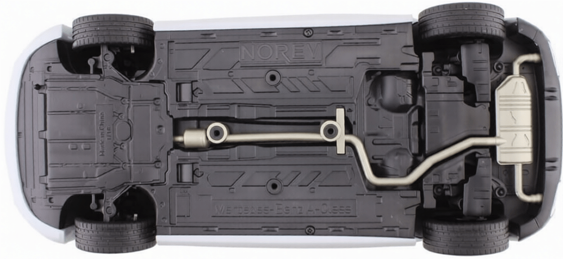 Nzg 66960429 1/18 Ölçek, Mercedes Benz A-Klasse, Digital White Metallic, Sergilemeye Hazır Metal Araba Modeli