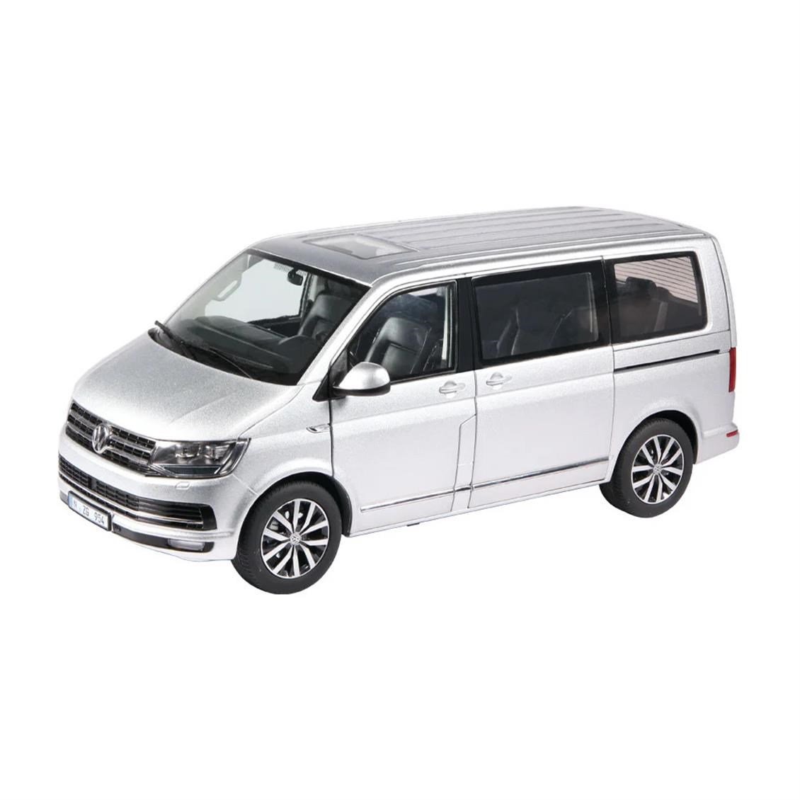NZG 954/55 1/18 Ölçek, VW T 6.1 Multivan, Gümüş, Sergilemeye Hazır Metal Minibüs Modeli