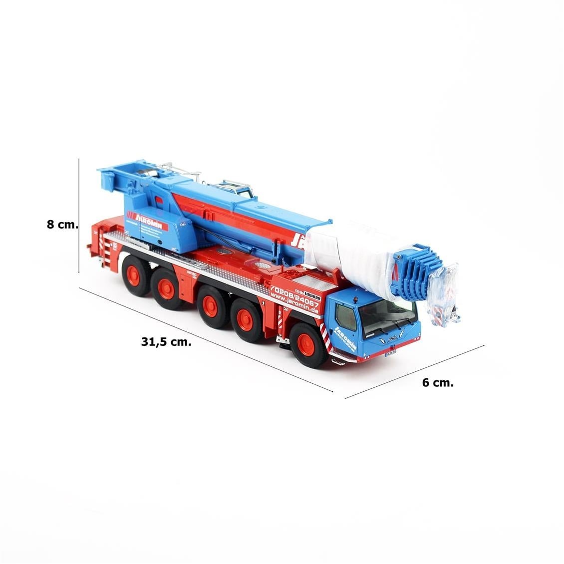 NZG 959/5 1/50 Ölçek, LIEBHERR LTM1250-5.1, Mobil Vinç (Jaromin), Sergilemeye Hazır Metal Model
