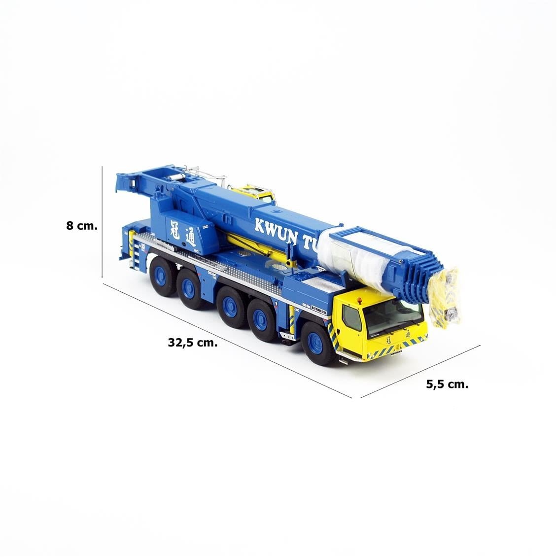 NZG 959/6 1/50 Ölçek, LIEBHERR LTM1250-5.1, Mobil Vinç (Kwun Tung), Sergilemeye Hazır Metal Model