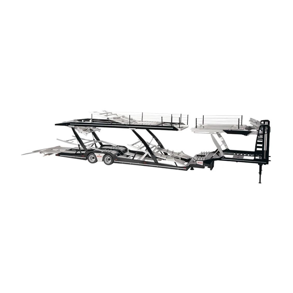 NZG 971 1/18 Ölçek, LOHR 6 lı Araç Taşıma Dorsesi, Siyah, Sergilemeye Hazır Metal Model