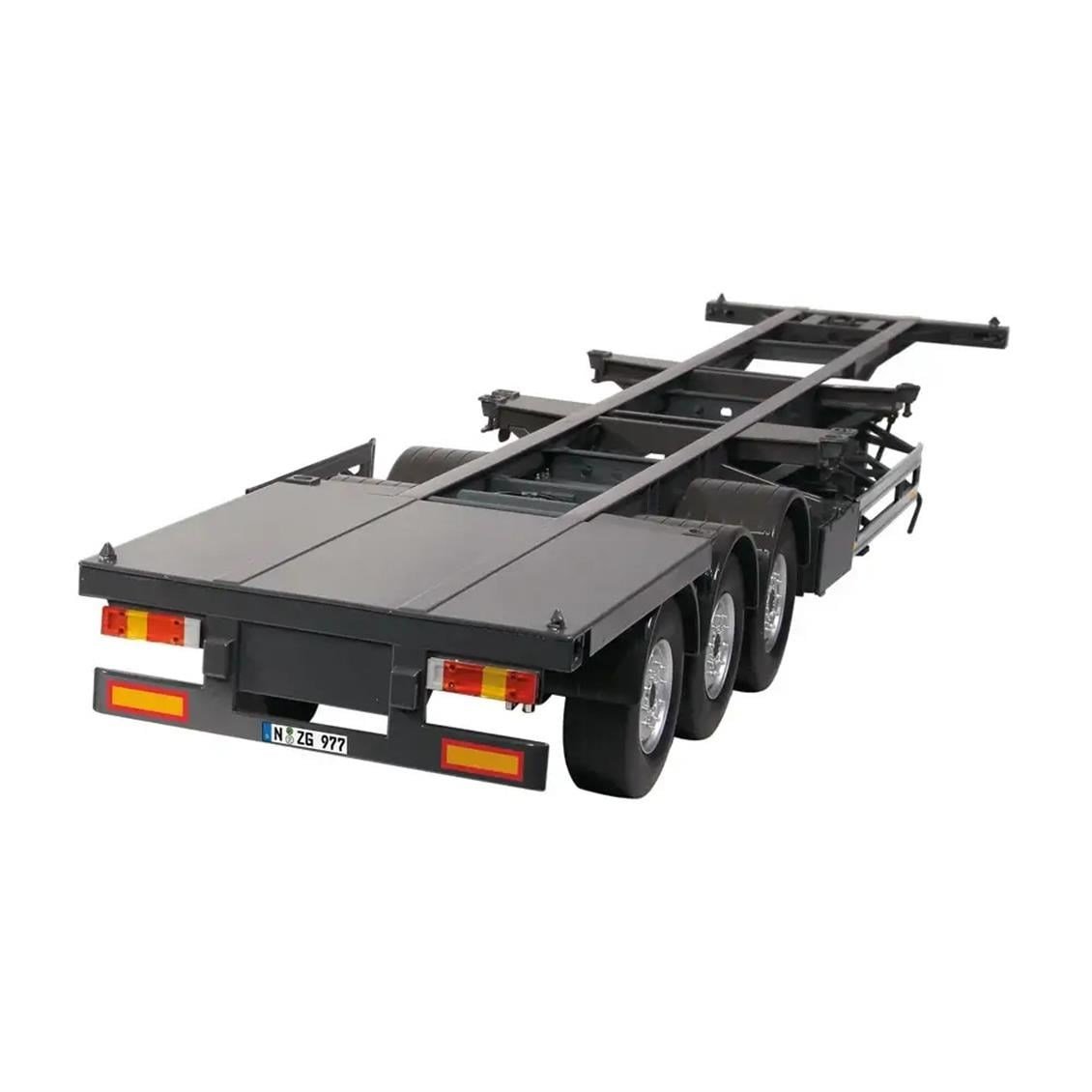 NZG 977 1/18 Ölçek, 40 ft Avrupa Tipi Konteyner Taşıma Dorsesi, Sergilemeye Hazır Metal Model