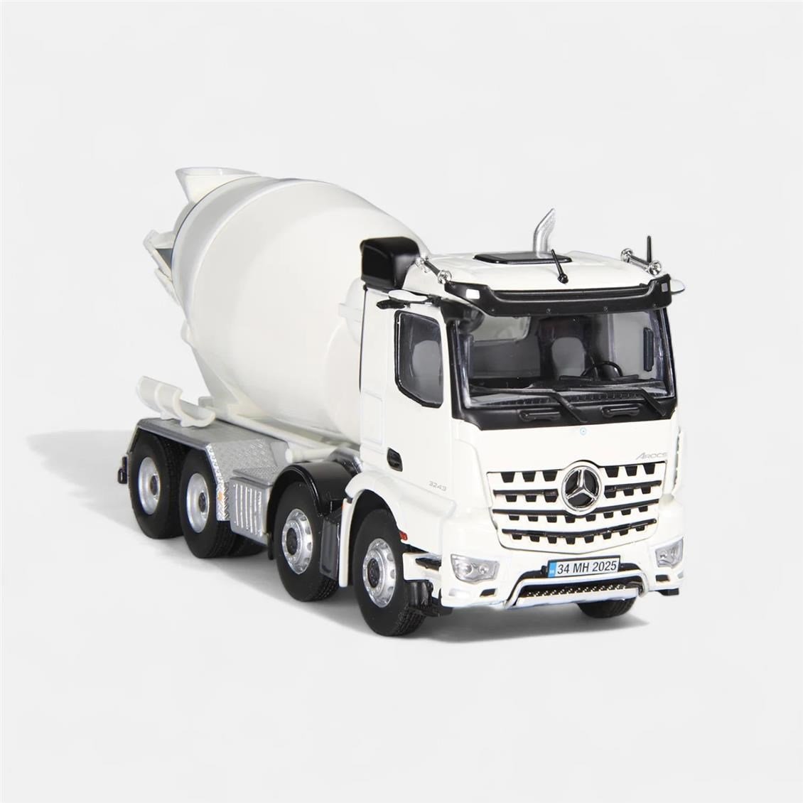 NZG 993/19 1/50 Ölçek, Mercedes Benz AROCS 8X4 Beton Mikseri, Sergilemeye Hazır Metal Model