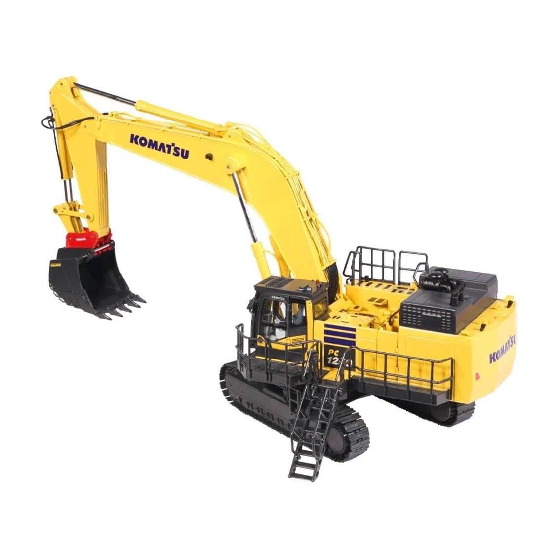 NZG 999.2 1/50 Ölçek, KOMATSU PC1250 Ekscavatör, (Quick Coupler) Sergilemeye Hazır Metal Model