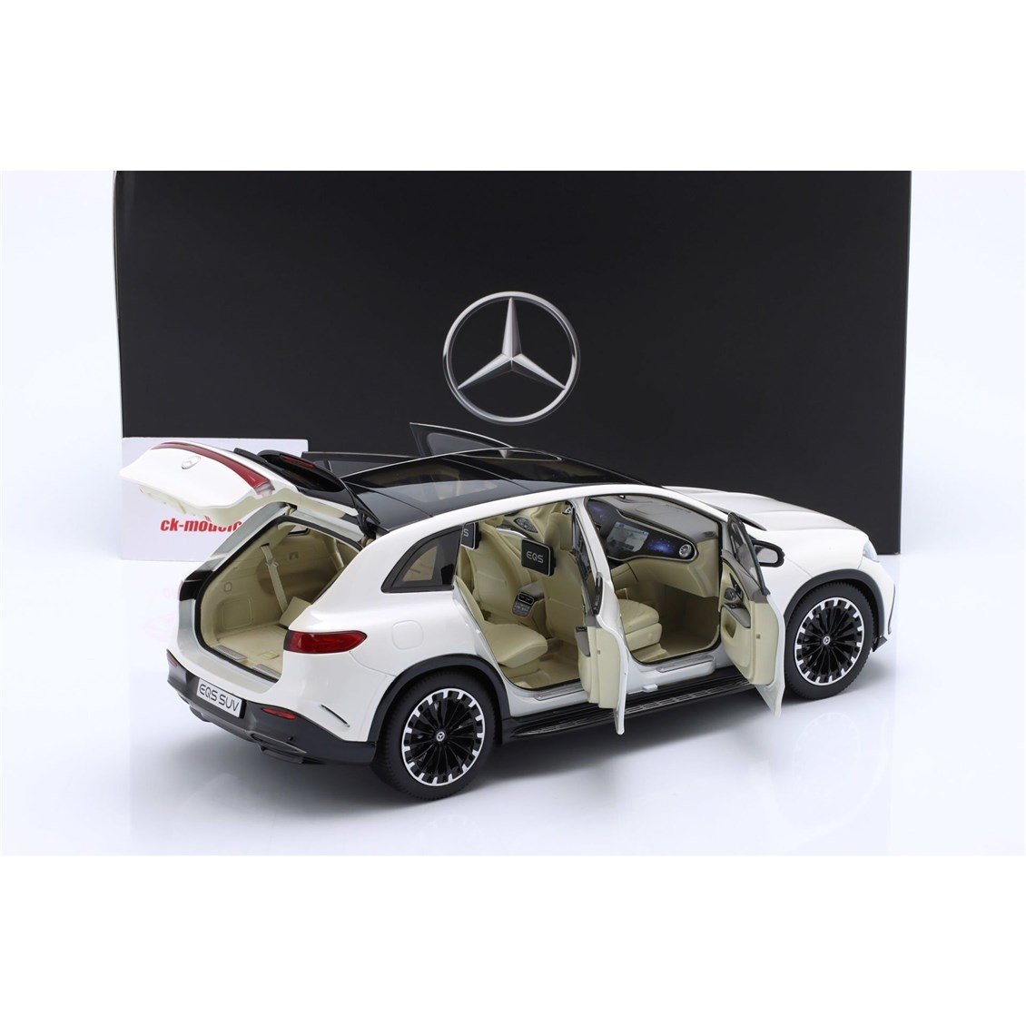 NZG B66960590 1/18 Ölçek,- MERCEDES BENZ - EQS SUV (X296) VON MERCEDES-EQ 2022, Sergilemeye Hazır Metal Araba Modeli