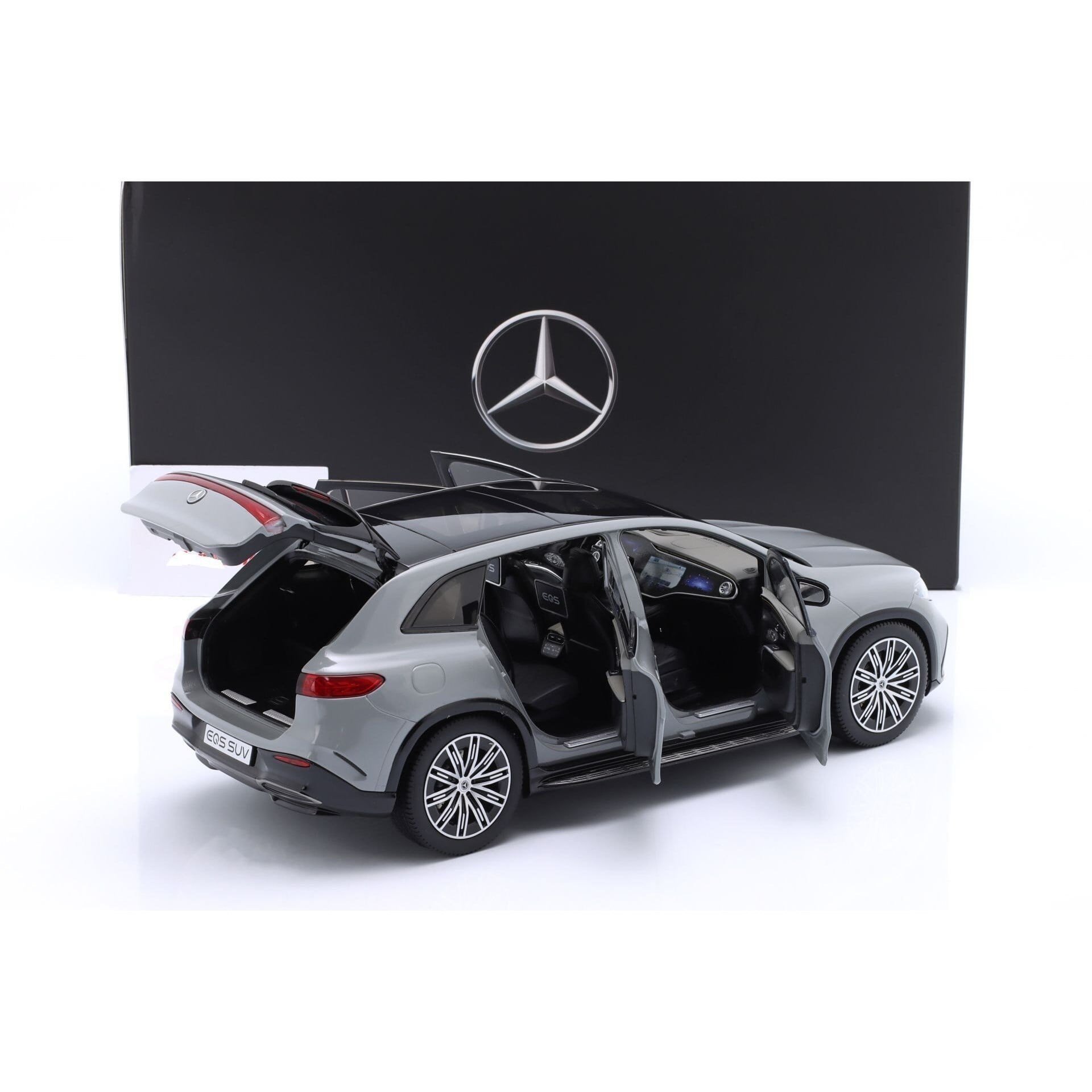 NZG B66960591 1/18 Ölçek,- MERCEDES BENZ - EQS SUV (X296) VON MERCEDES-EQ 2022, Sergilemeye Hazır Metal Araba Modeli
