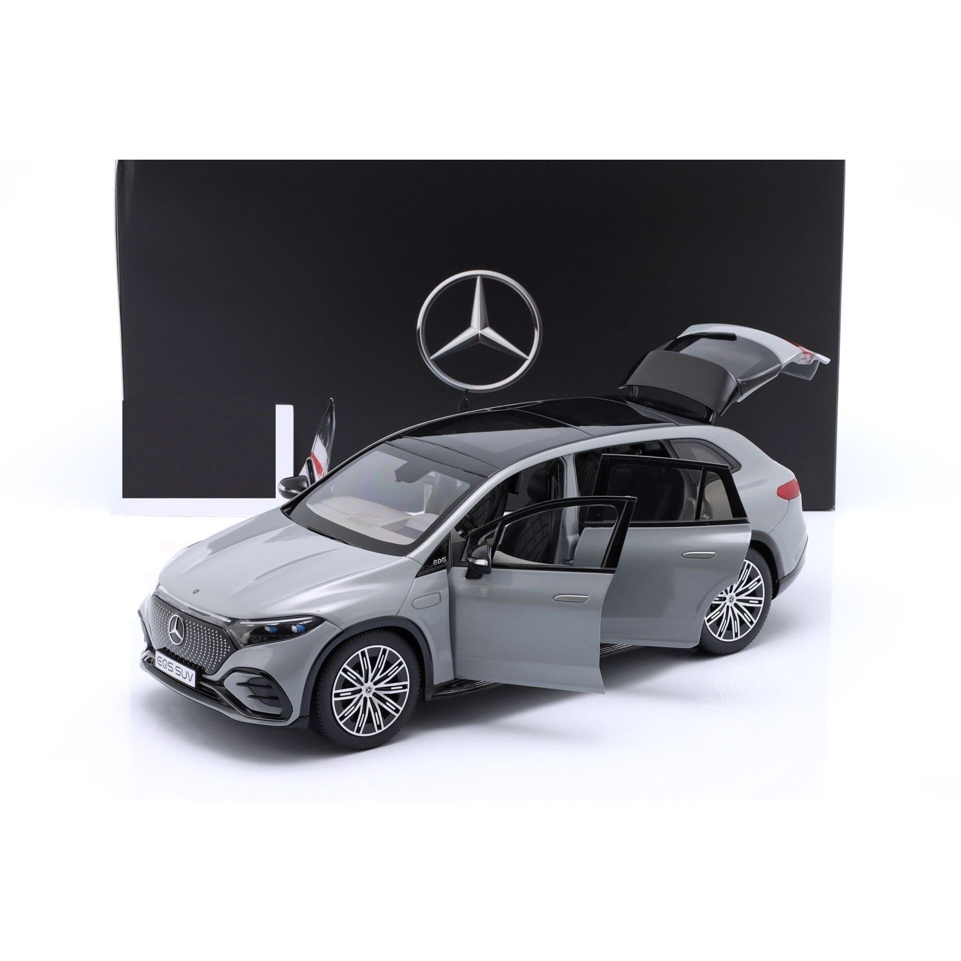NZG B66960591 1/18 Ölçek,- MERCEDES BENZ - EQS SUV (X296) VON MERCEDES-EQ 2022, Sergilemeye Hazır Metal Araba Modeli