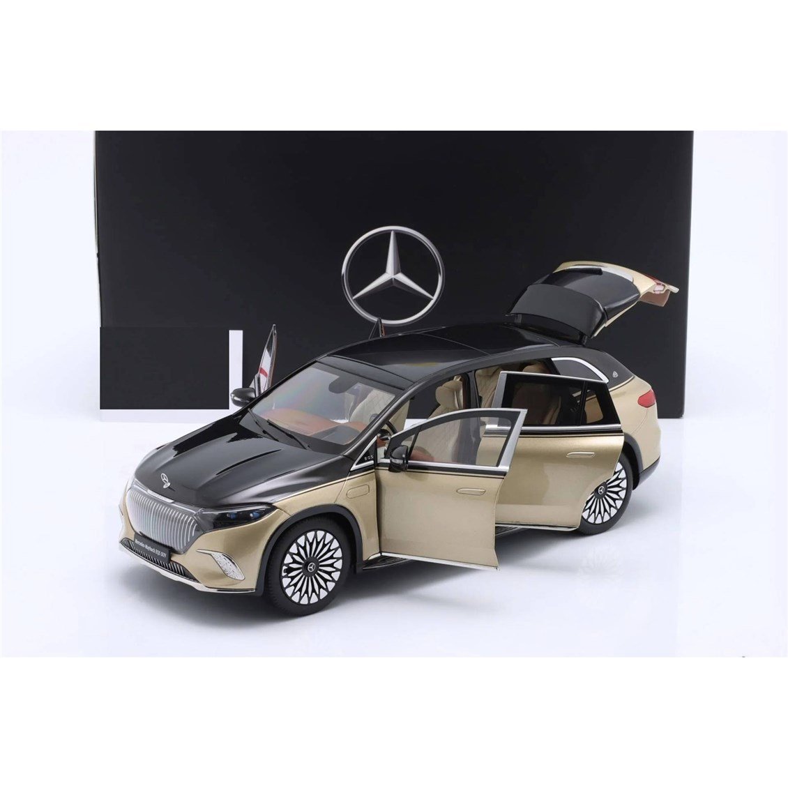 NZG B66960592 1/18 Ölçek,- MERCEDES BENZ - MAYBACH EQS 680 (Z296) SUV 2024, Sergilemeye Hazır Metal Araba Modeli