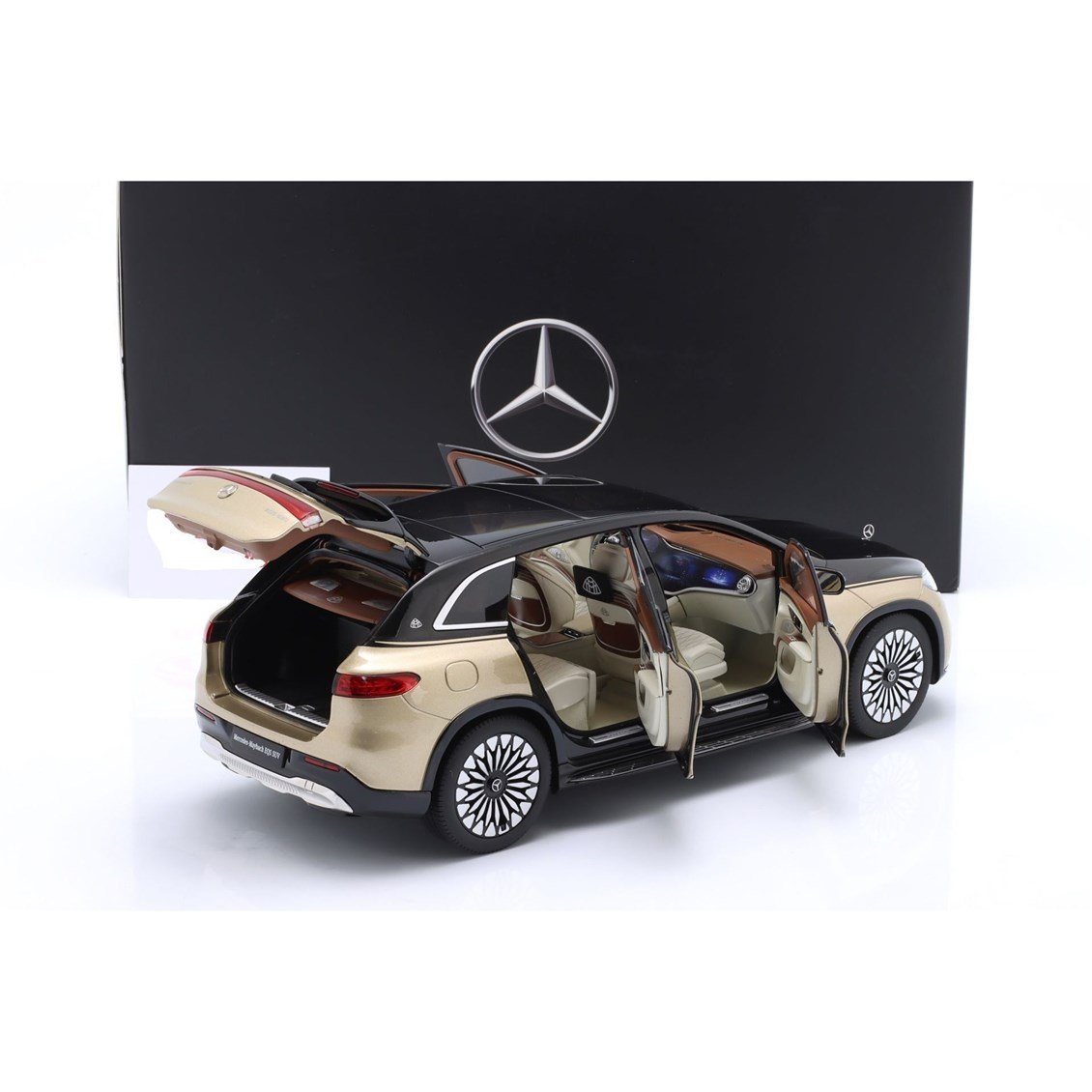 NZG B66960592 1/18 Ölçek,- MERCEDES BENZ - MAYBACH EQS 680 (Z296) SUV 2024, Sergilemeye Hazır Metal Araba Modeli