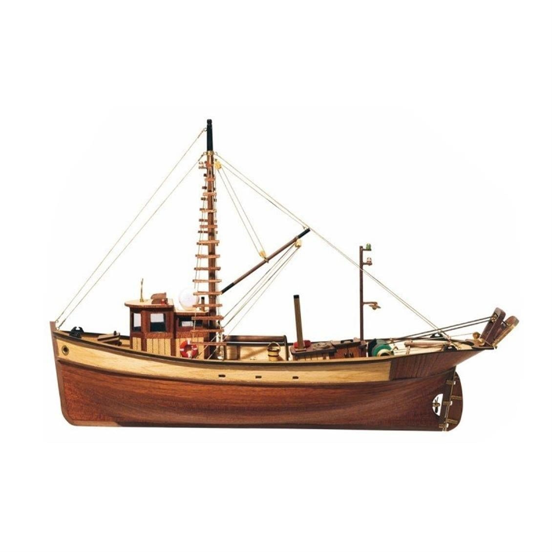 Occre 12000 1/45 Ölçek, Palamos, 41 cm. Akdeniz Balıkçı Teknesi, Ahşap Model Kiti