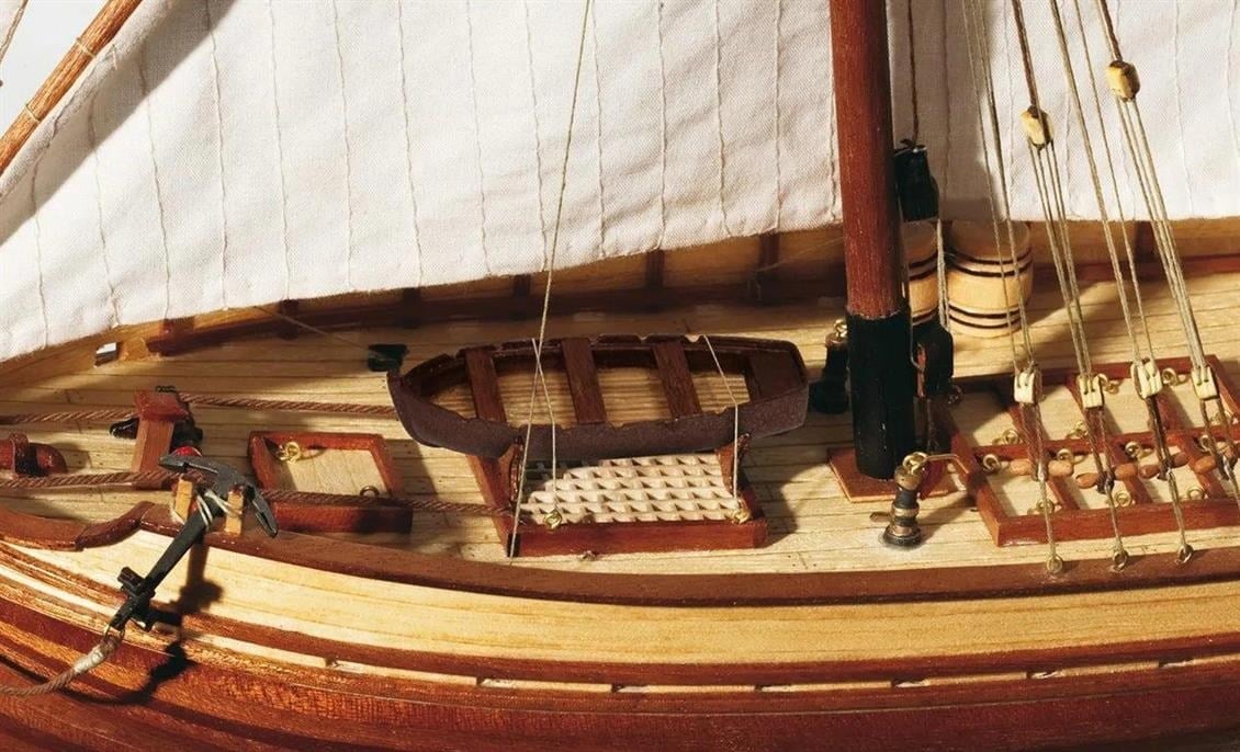 Occre 12001 1/70 Ölçek, San Juan, 69 cm. Yelkenli YükTeknesi, Ahşap Model Kiti