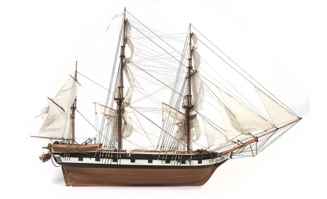 Occre 12005 1/60 Ölçek, Beagle, 72 cm. Yelkenli İngiliz Keşif Gemisi, Ahşap Model Kiti