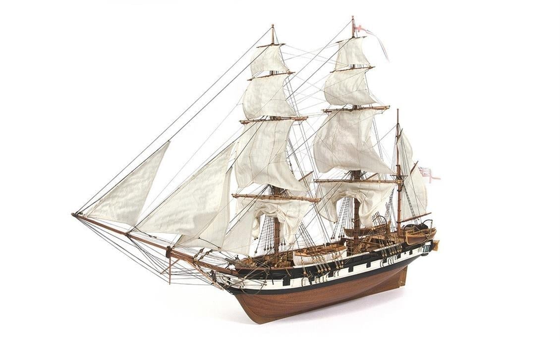 Occre 12005 1/60 Ölçek, Beagle, 72 cm. Yelkenli İngiliz Keşif Gemisi, Ahşap Model Kiti