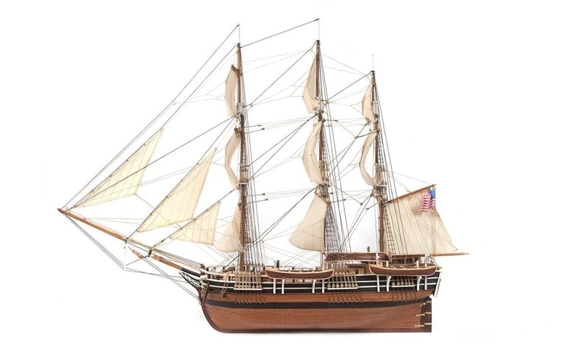 Occre 12006 1/60 Ölçek, Essex, 74 cm. Yelkenli Balina Avı Gemisi, Ahşap Model Kiti