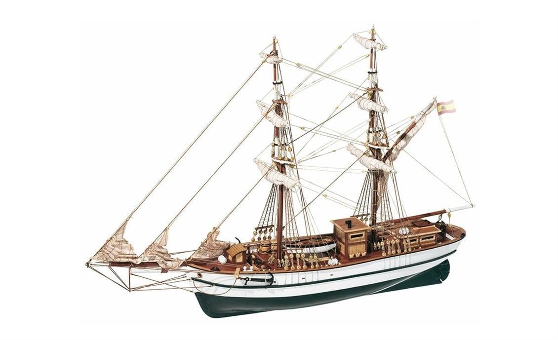 Occre 13001 1/65 Ölçek, Aurora, 68 cm. Yelkenli İspanyol Yük Gemisi, Ahşap Model Kiti