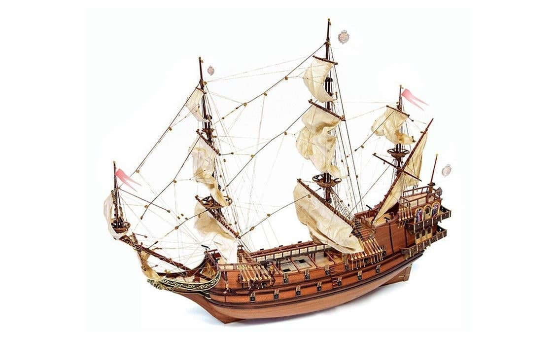 Occre 14000 1/60 Ölçek, Apostol Felipe, 79 cm. Yelkenli İspanyol Hazine Kalyonu, Ahşap Model Kiti