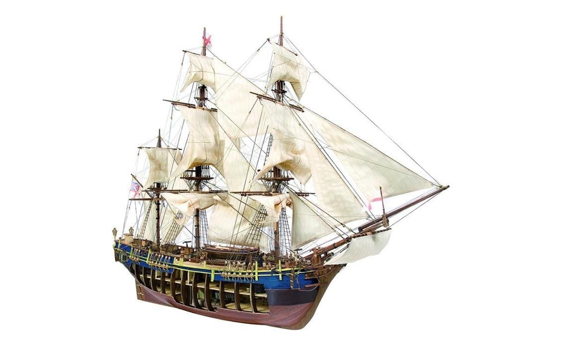 Occre 14006 1/45 Ölçek, Bounty, 92 cm. Yelkenli İngiliz Kargo Gemisi, Ahşap Model Kiti